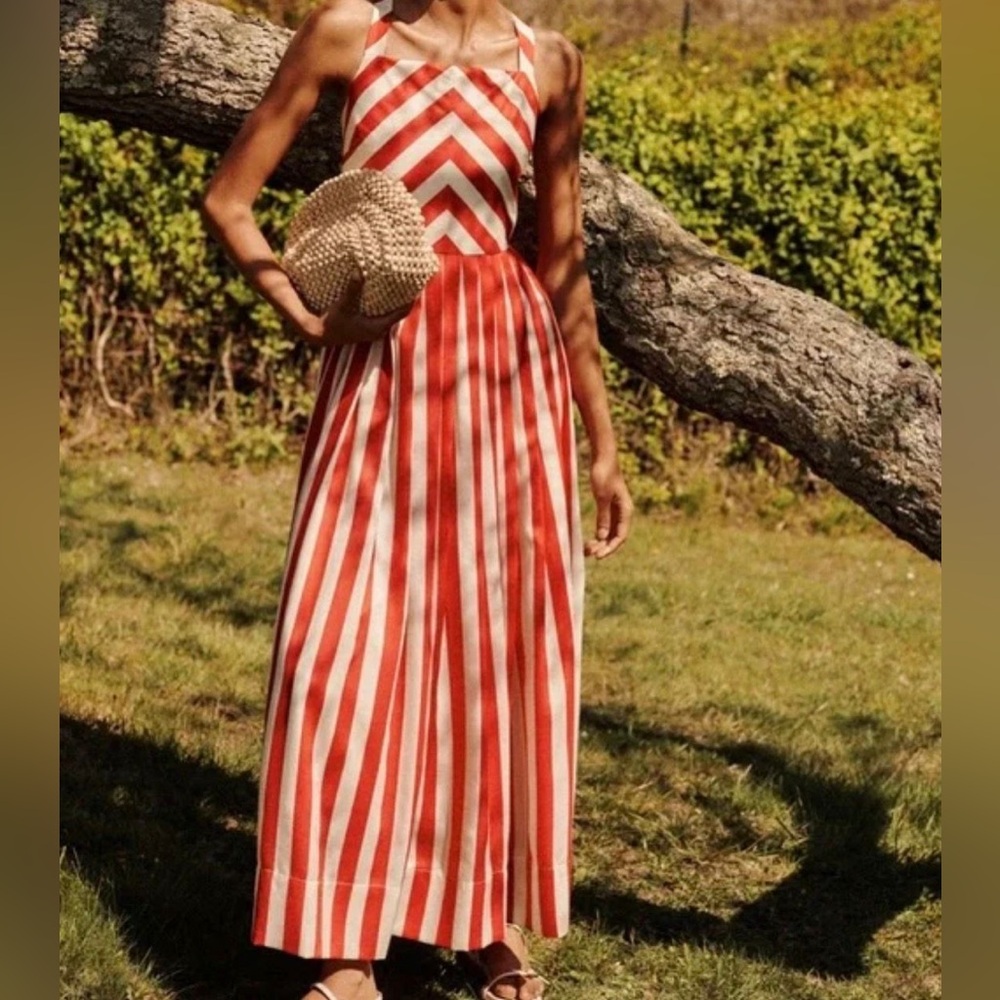 Tuckernuck Rouge Stripe Laina Dress in Red White S_NWT - Picture 4 of 9